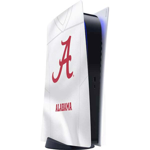 University of Alabama White Jersey PS5 Digital Edition Console Skin